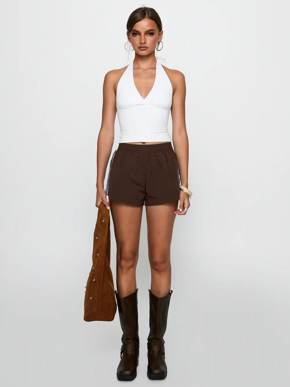 Borderline Track Short Brown / Blue