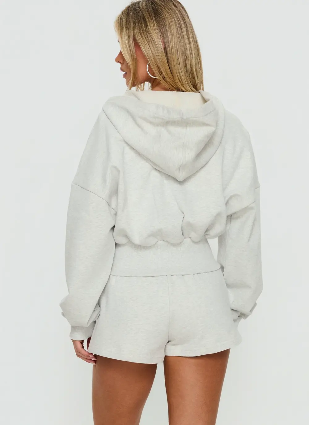 Daybreak Rib Waist Shorts Snow Marle