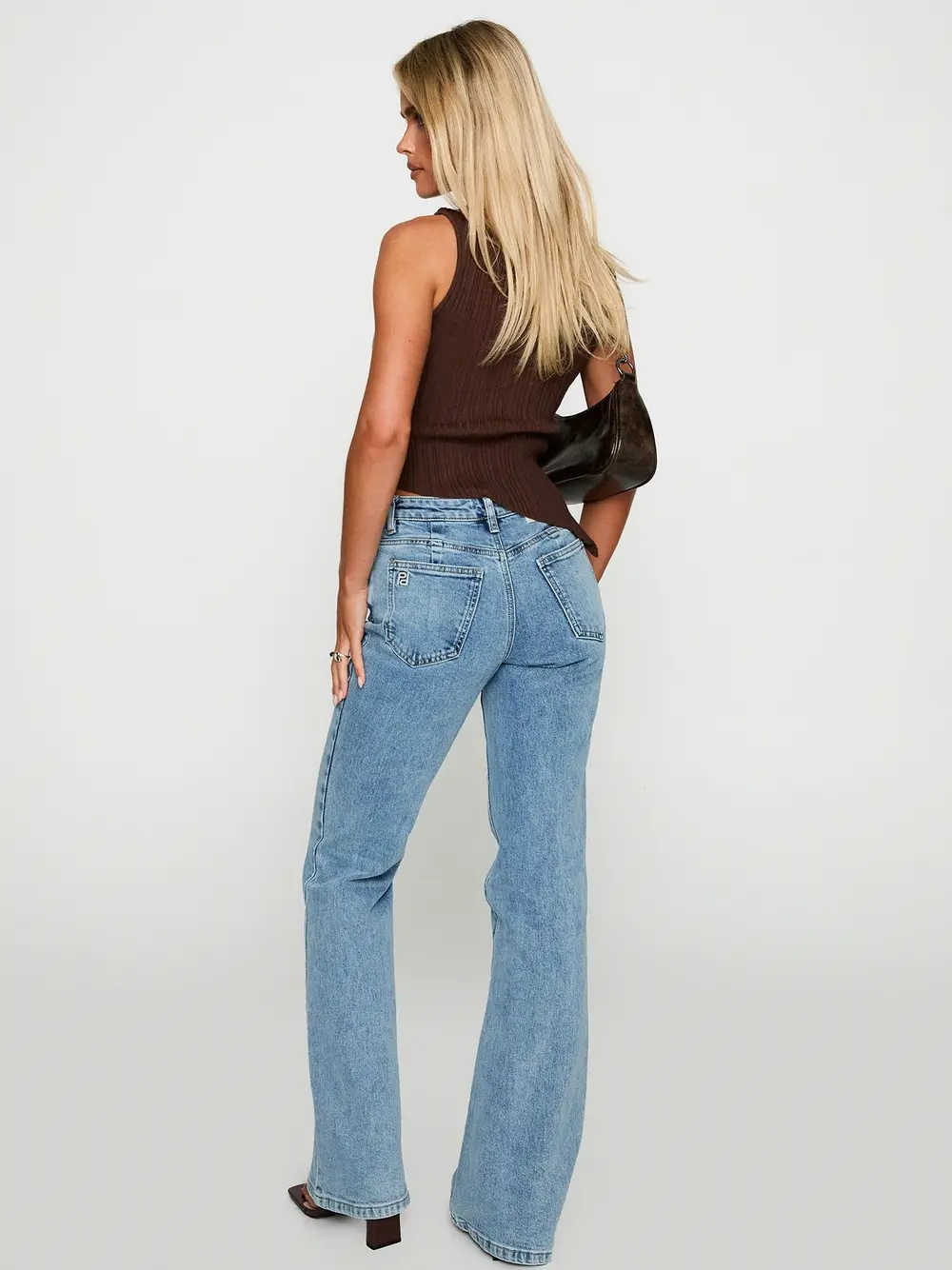 Magic Mirror Mid Rise Bootleg Jeans Ice Wash