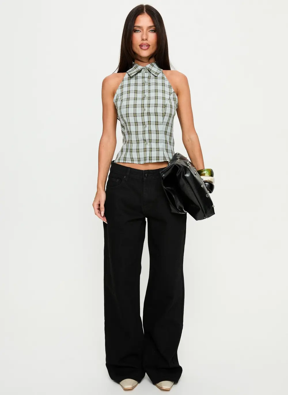 Serenitia Mid Rise Relaxed Jeans Jet Black