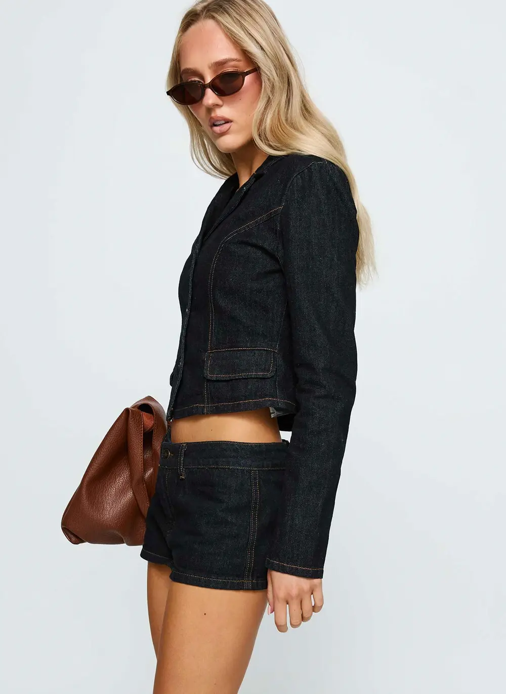 Rhode Denim Mini Skort Indigo