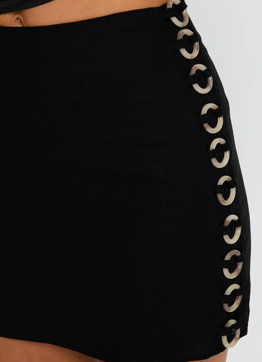 Tiramisu Mini Skirt Black