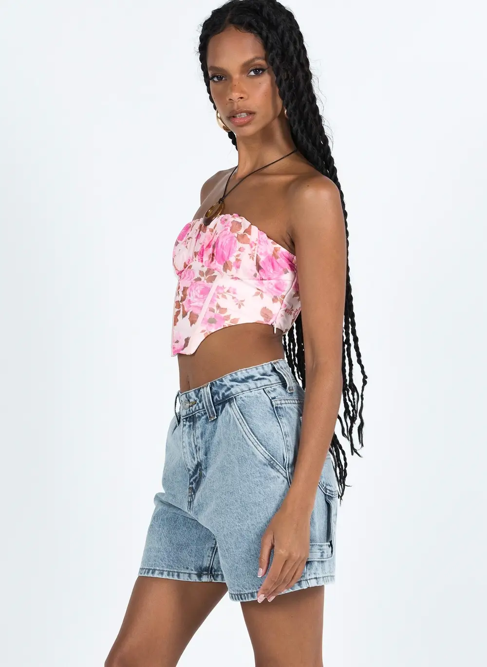 Lou Carpenter Denim Shorts Light Wash Lower Impact