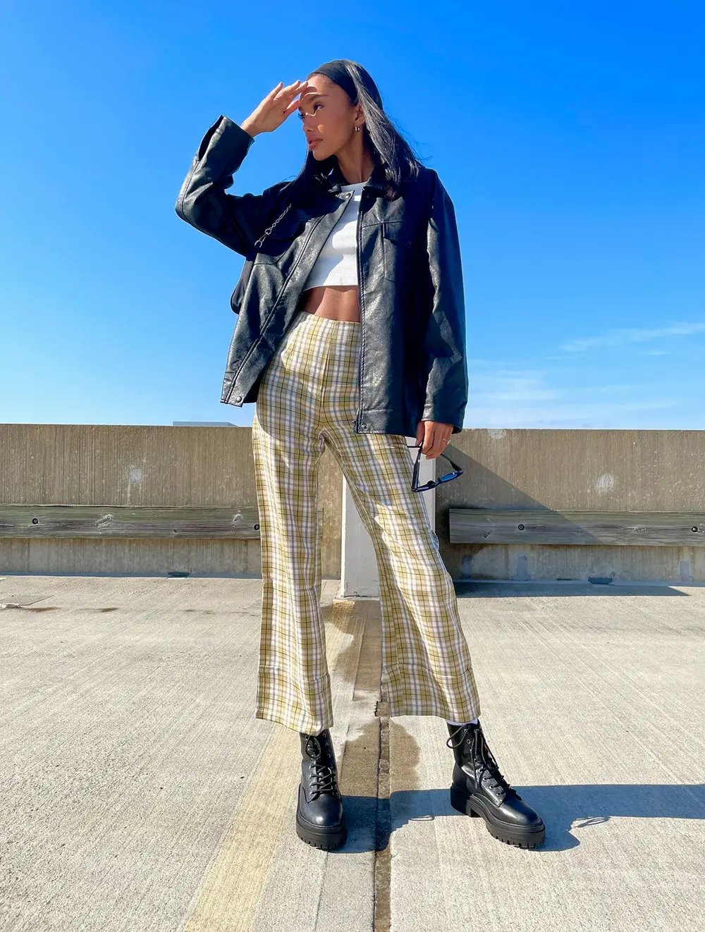 Callie Faux Leather Jacket Black