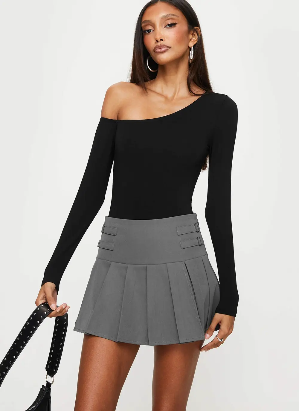 Cartwright Mini Skirt Charcoal