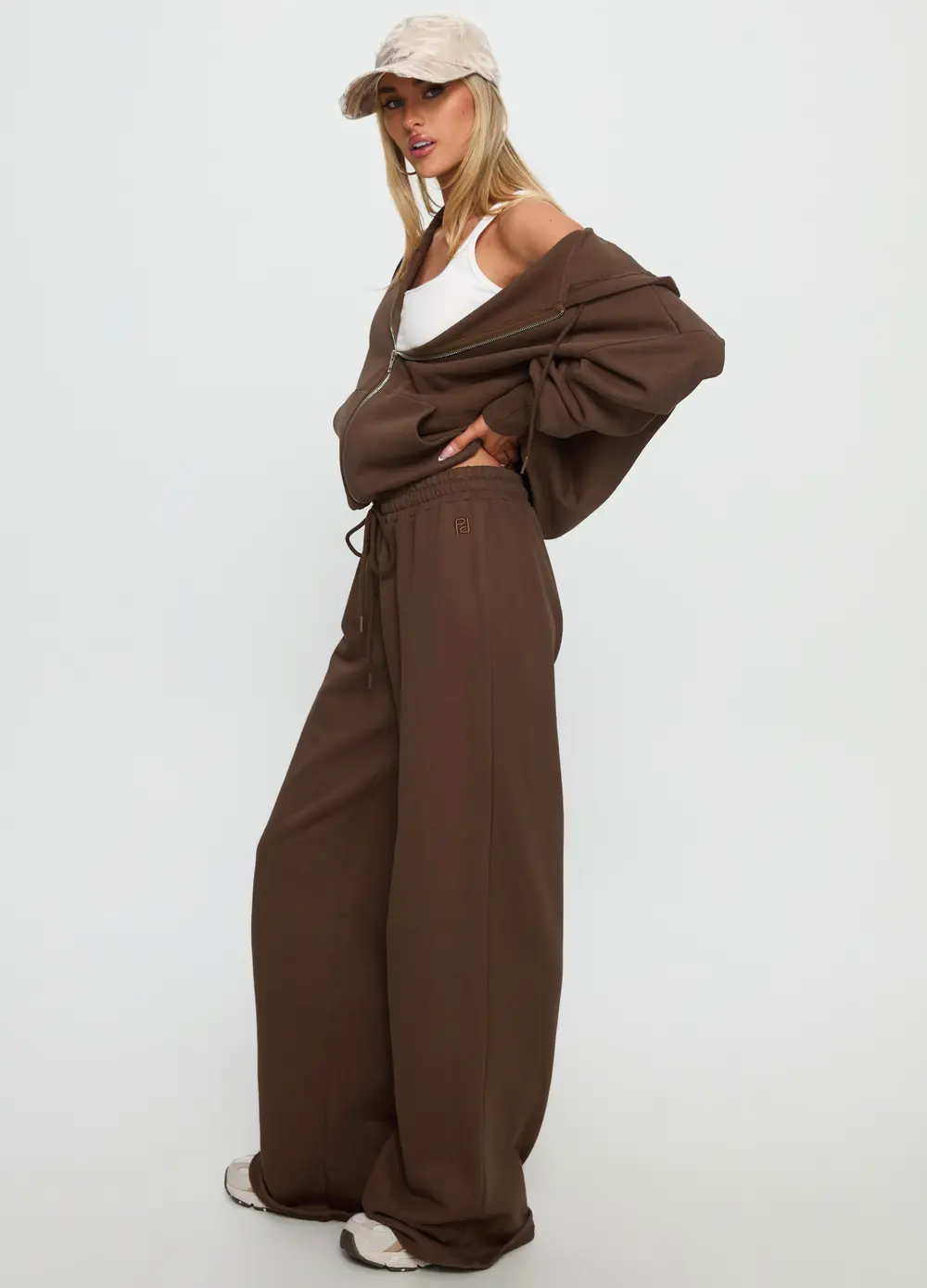 All Day Straight Leg Sweatpants Chocolate Brown