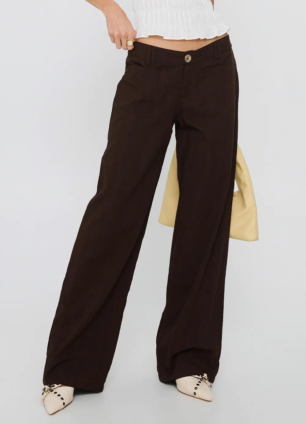 Vendi Low Rise Pant Chocolate