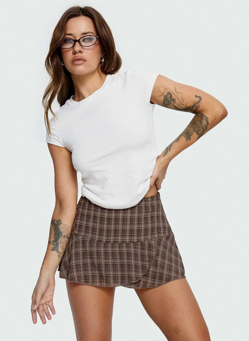 Sonsie Mini Skirt Multi Check