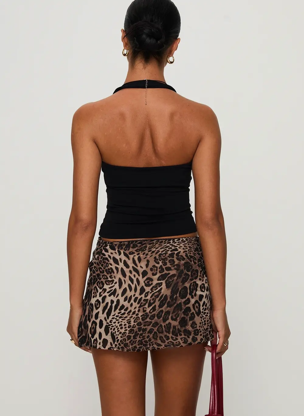 Tejano Mini Skirt Leopard