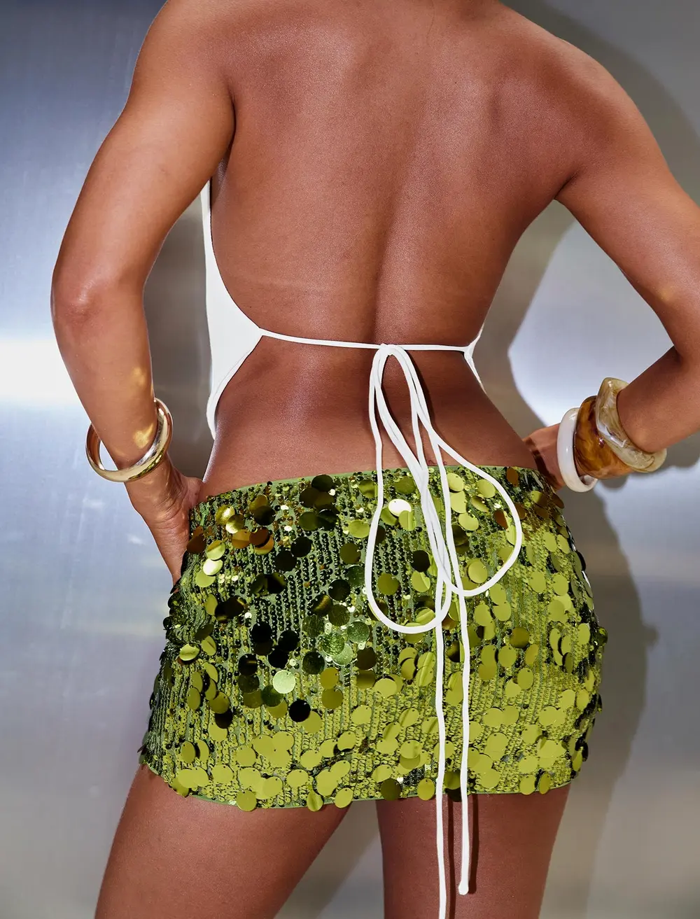 Riego Mini Skirt Green