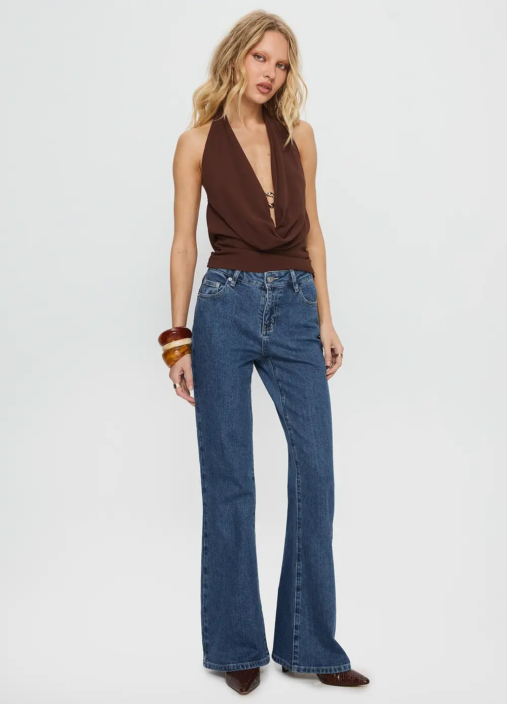 Magic Mirror Mid Rise Bootleg Jeans Mid Blue Wash