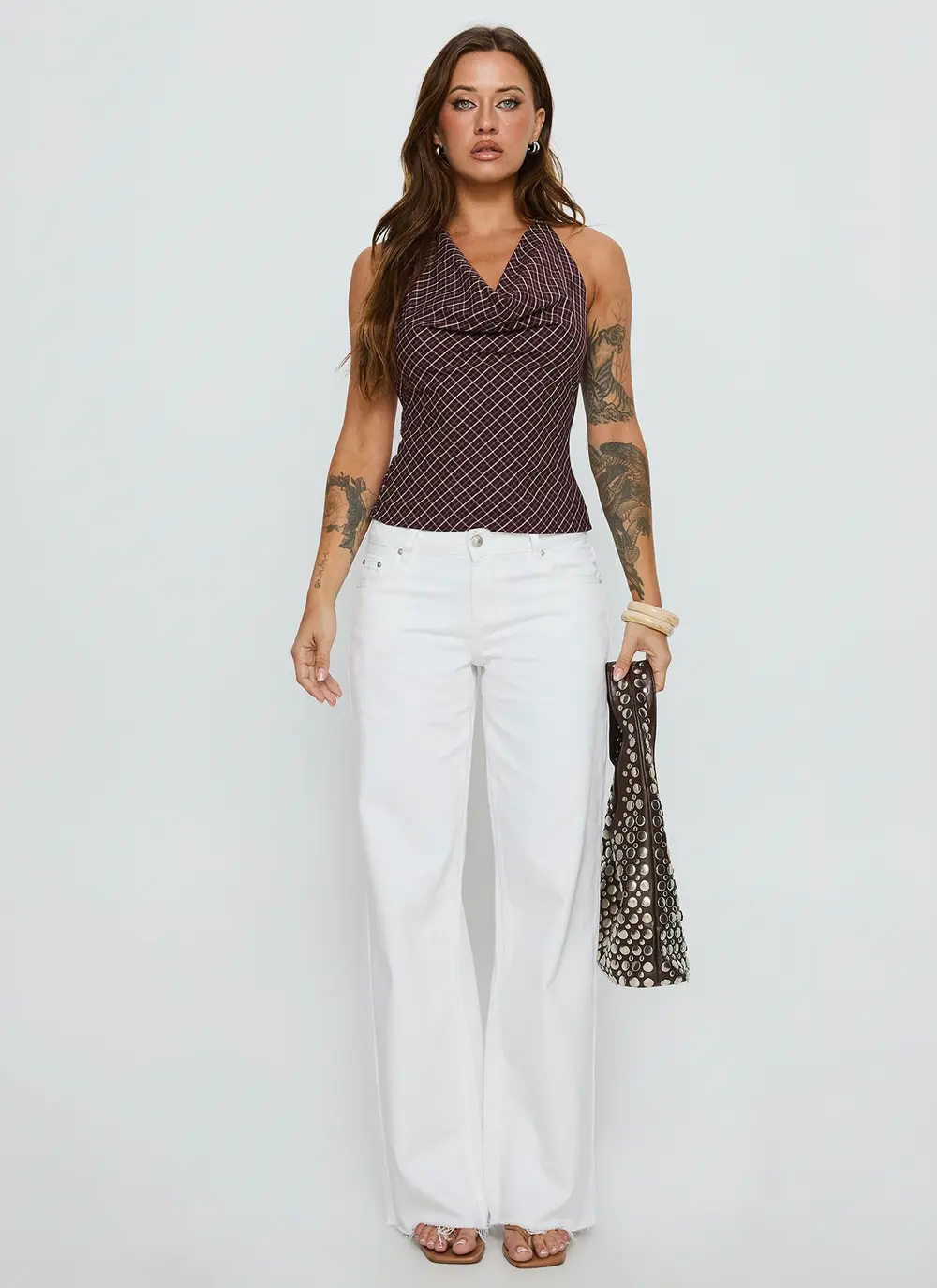 Sabryna Low Rise Straight Leg Jeans White