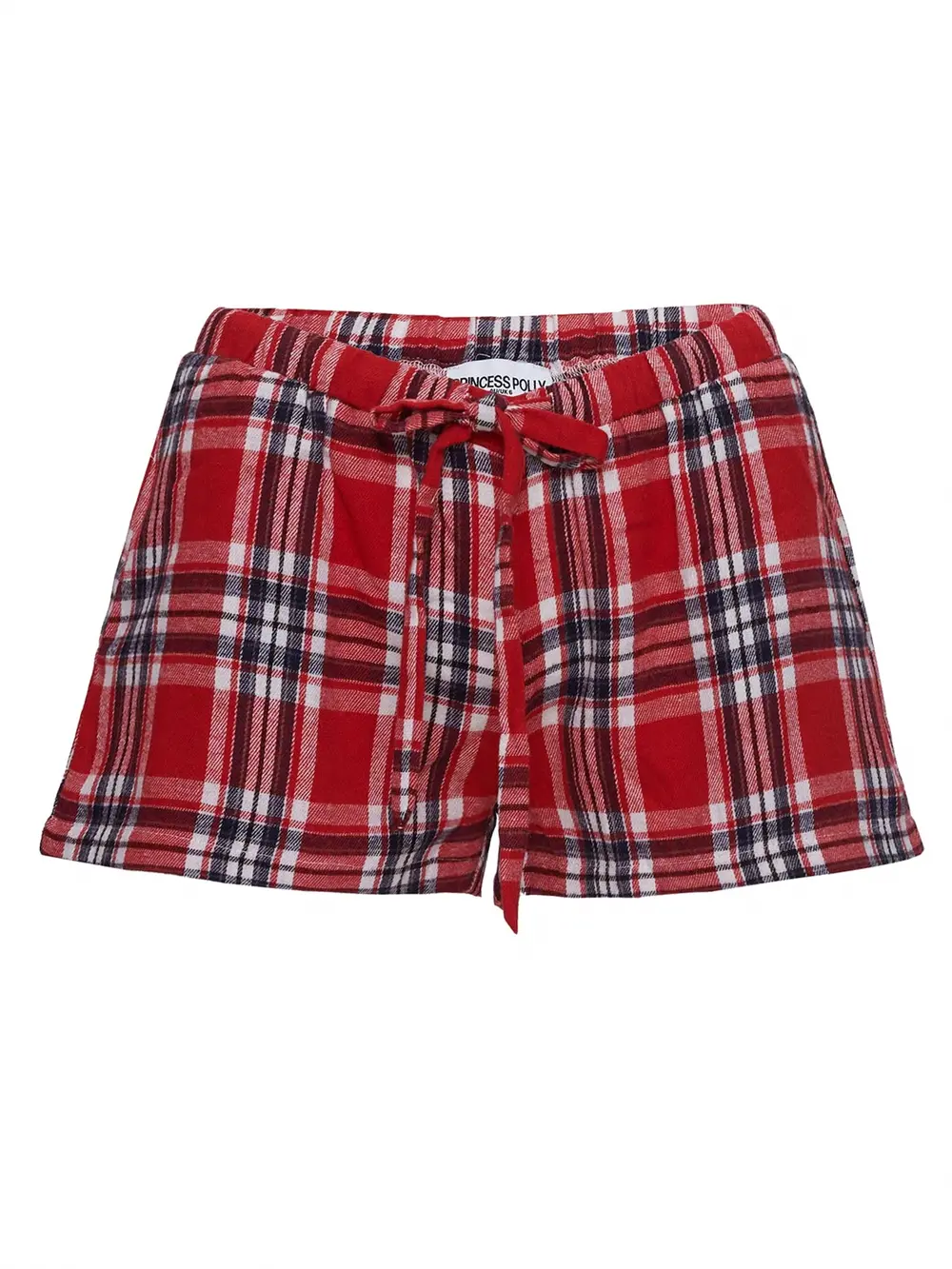 In The Morning Sleep Short Red Check