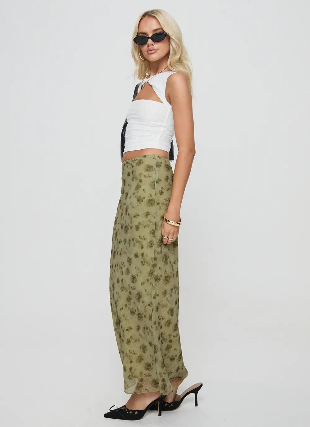 Piazia Maxi Skirt Green