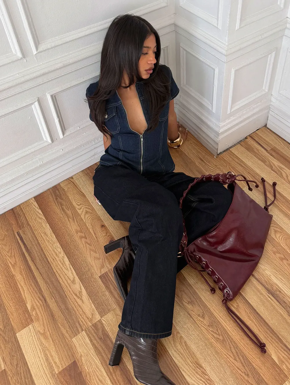 Tidal Wave Low Rise Straight Leg Jeans Raw Denim