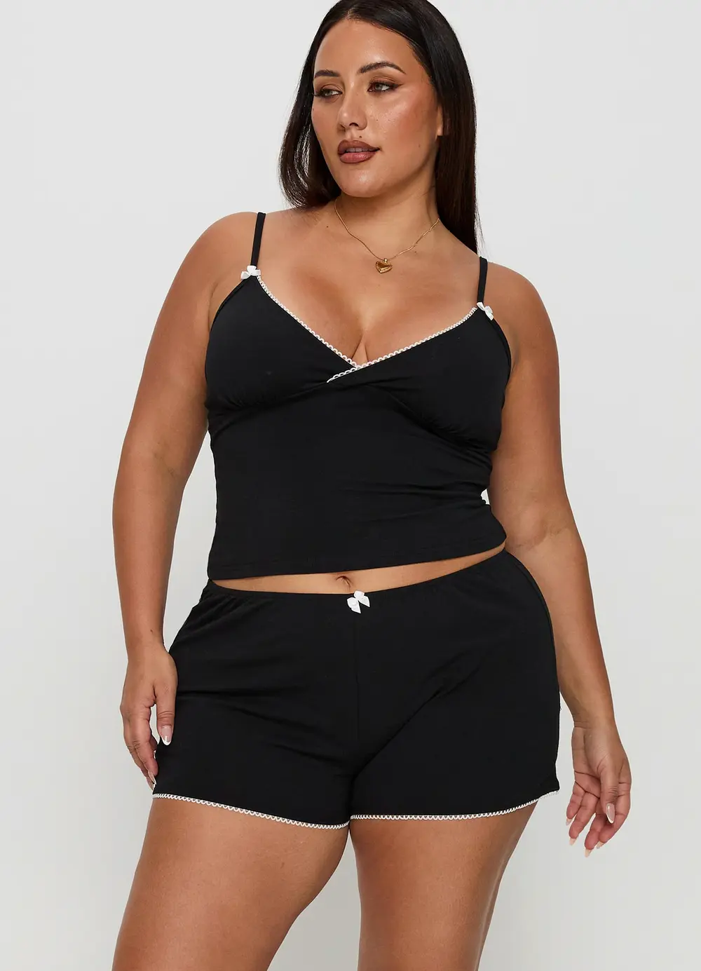 Slow Start Jersey Sleep Short Black Curve