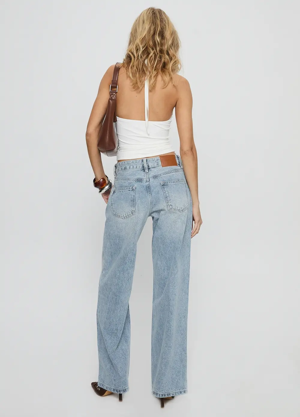 Serenitia Mid Rise Relaxed Jeans Light Wash Petite