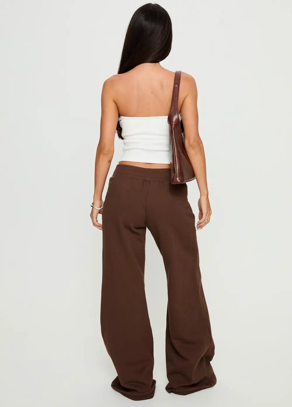 Summits Flared Track Pants Chocolate