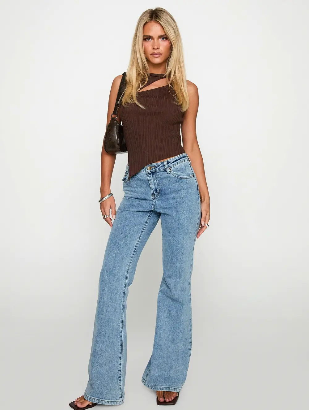Magic Mirror Mid Rise Bootleg Jeans Ice Wash