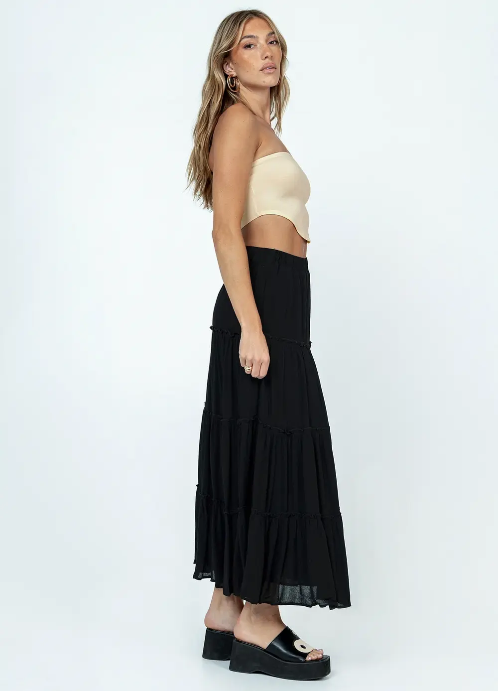Miriah Maxi Skirt Black