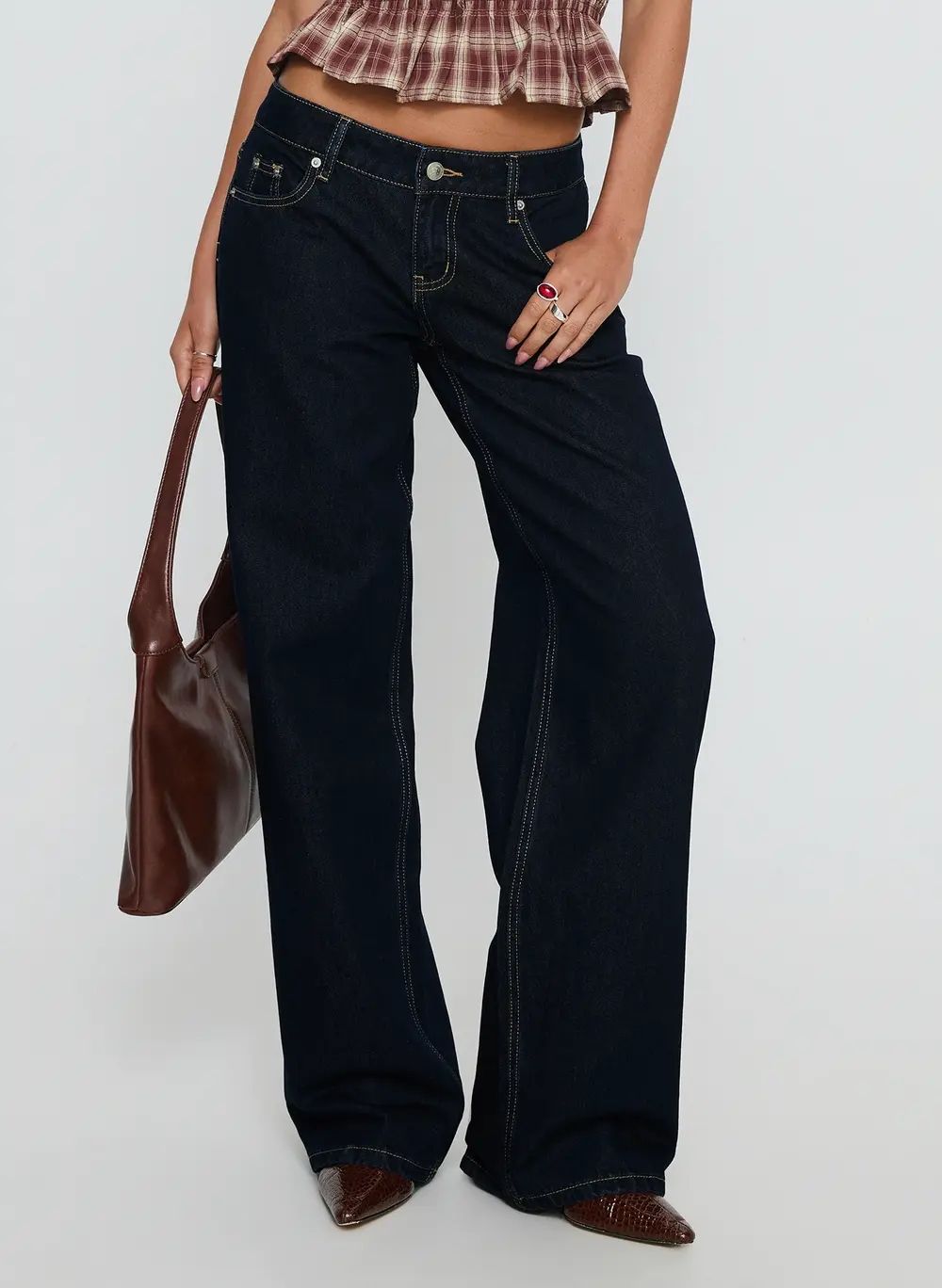 Tidal Wave Low Rise Straight Leg Jeans Raw Denim