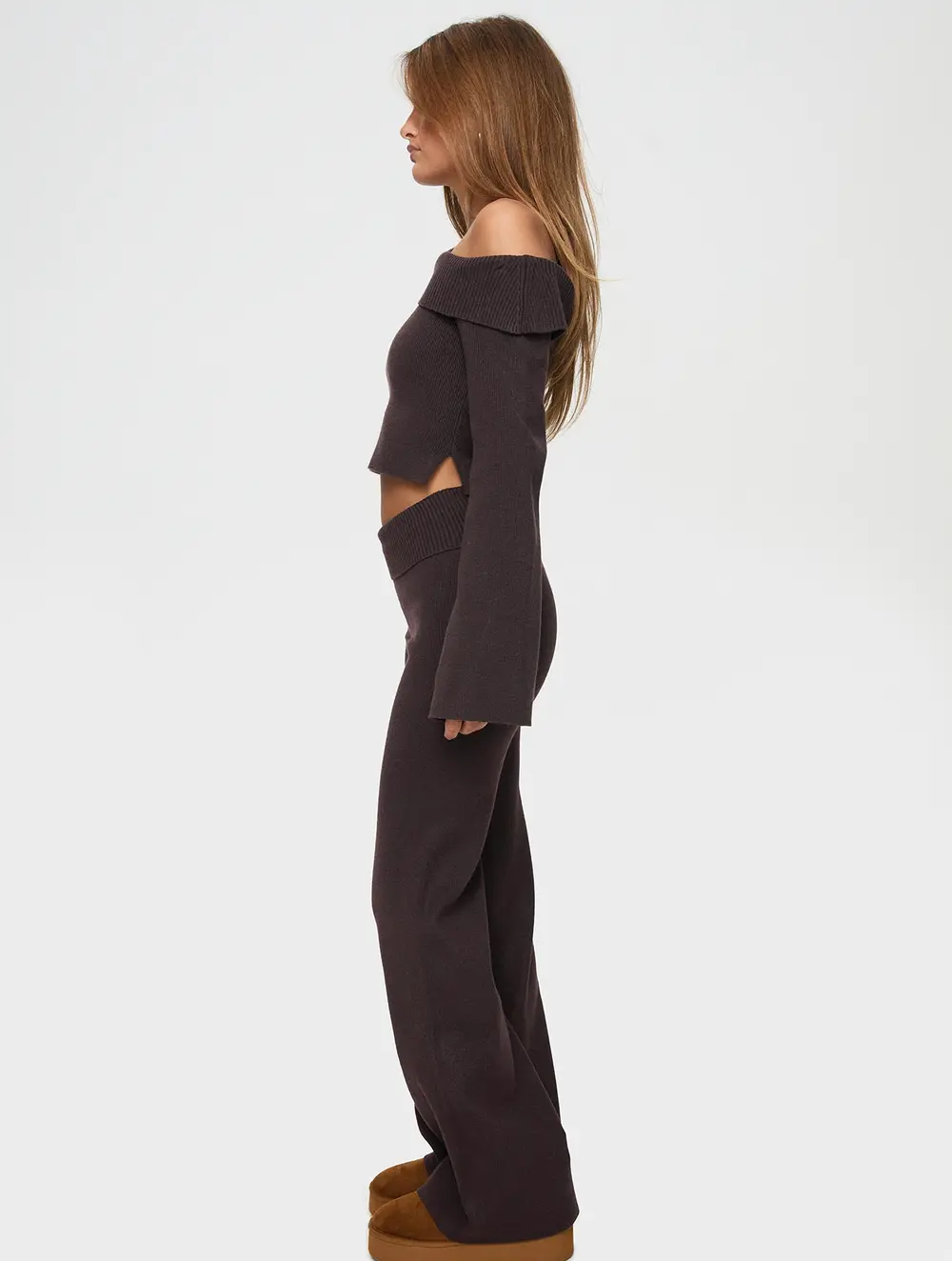 Try Me Knit Pants Chocolate