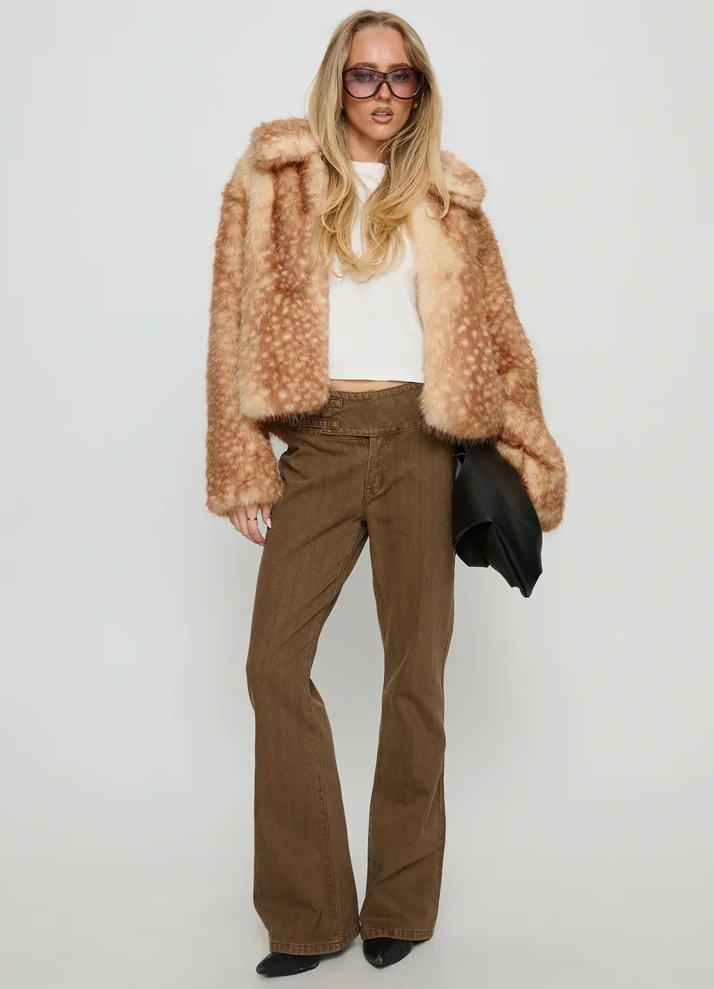 Dawnn Faux Fur Jacket Animal
