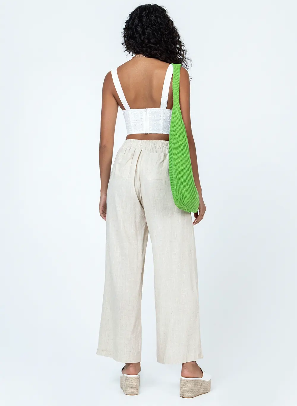 Louis Linen Blend Pants Beige