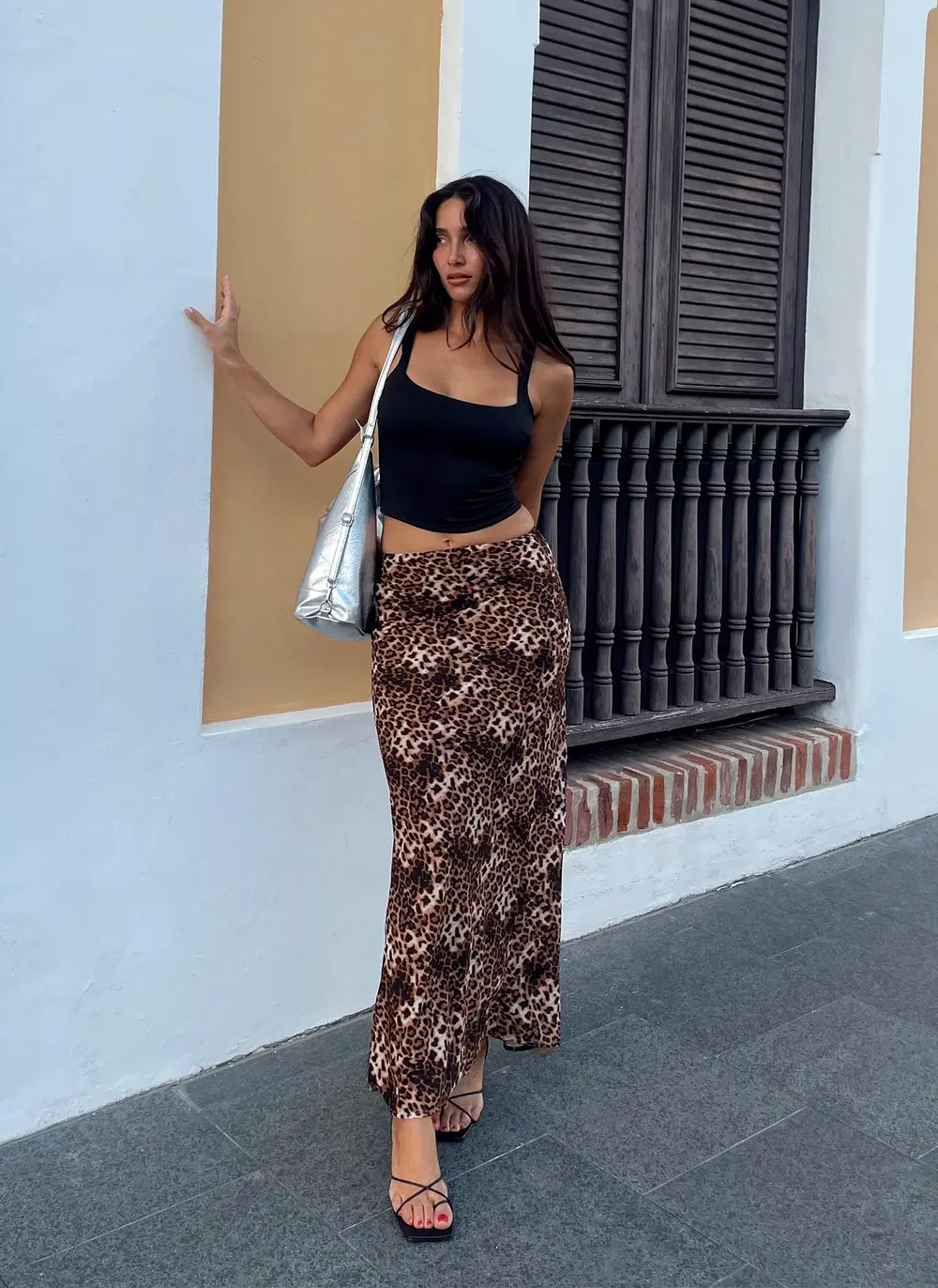 Emily Maxi Skirt Leopard Print