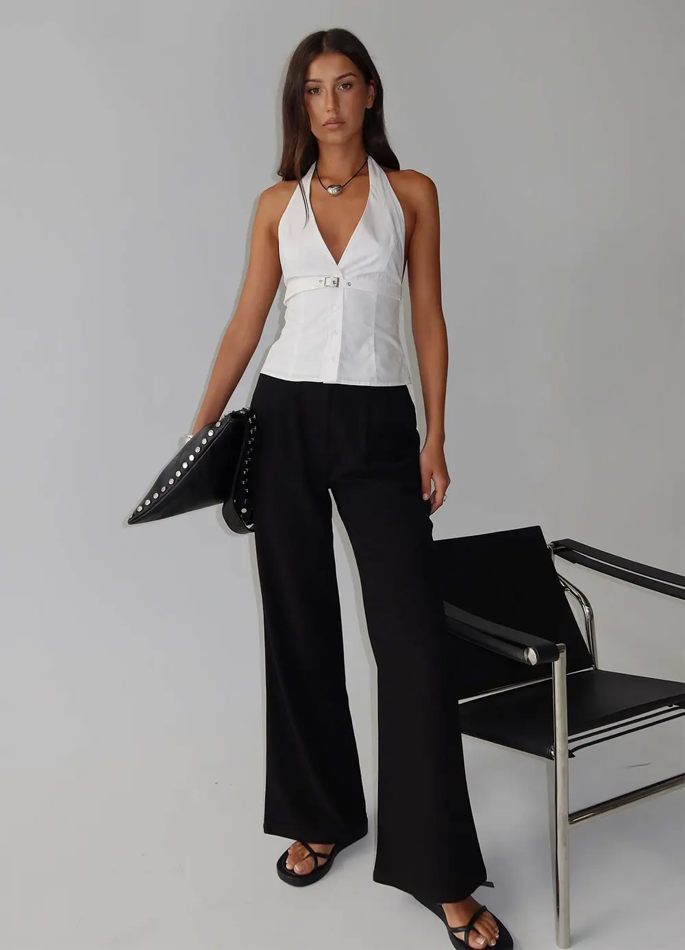 Ambient Wide Leg Pant Black