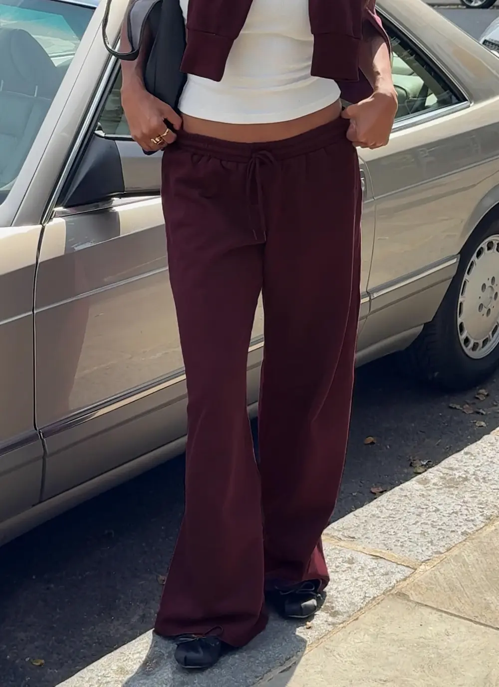 All Day Straight Leg Sweatpants Wine