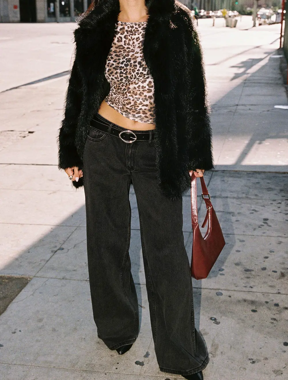 Ramos Low Rise Denim Jeans Washed Black