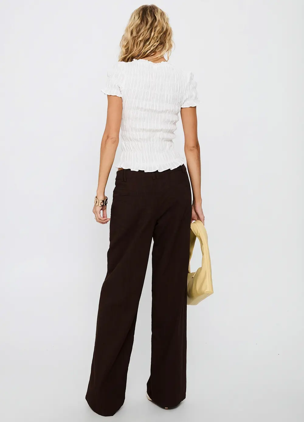 Vendi Low Rise Pant Chocolate