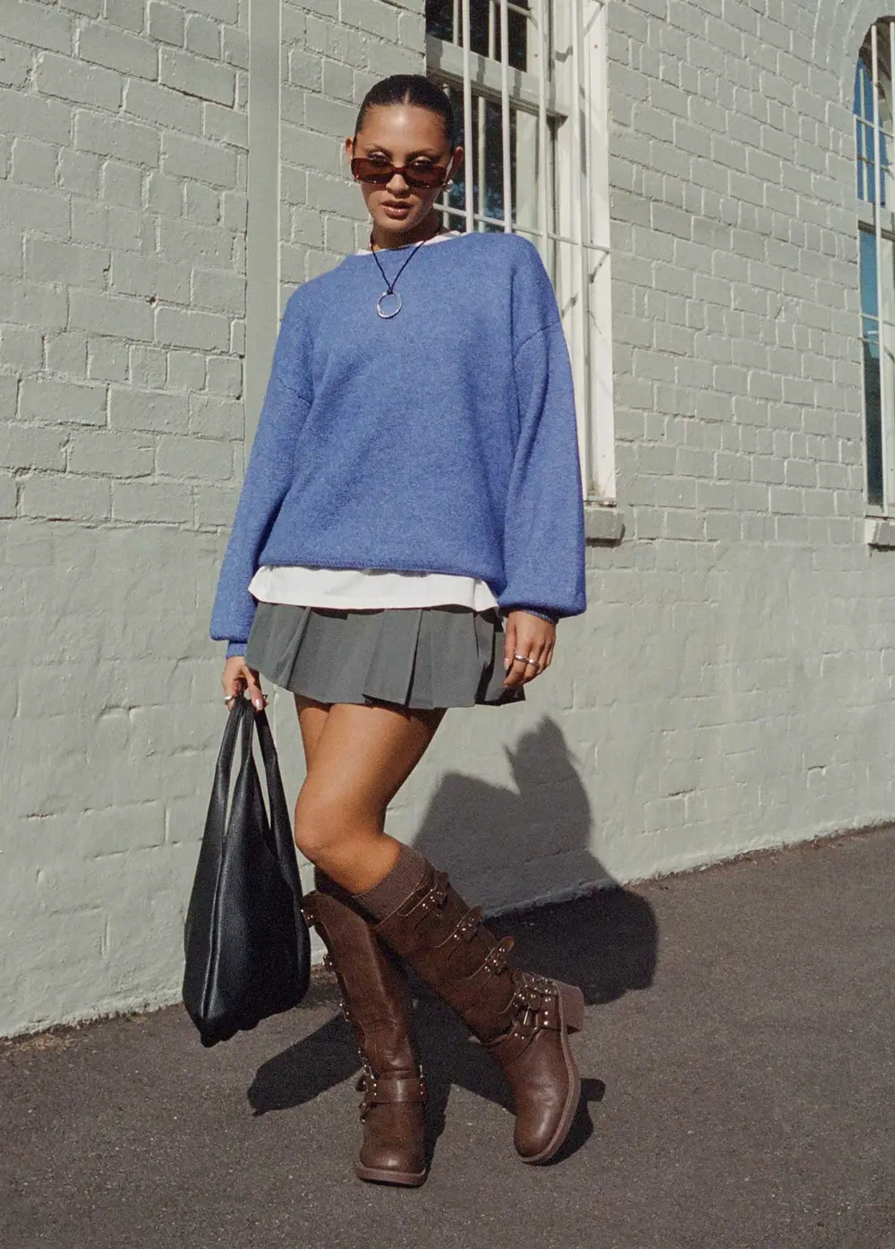 Cartwright Mini Skirt Charcoal