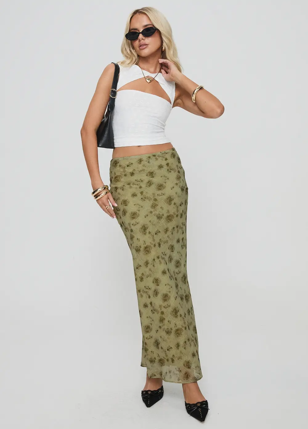 Piazia Maxi Skirt Green