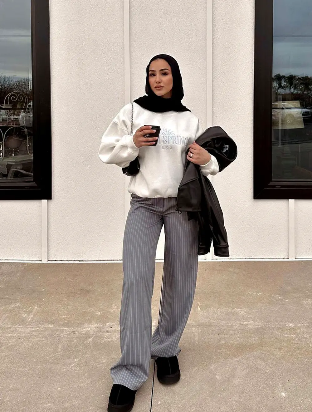 Archer Pants Pinstripe Grey