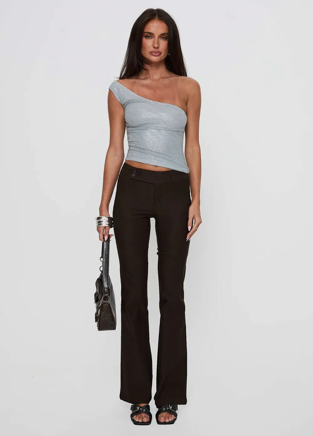 Kinkirk Flared Pants Chocolate Petite