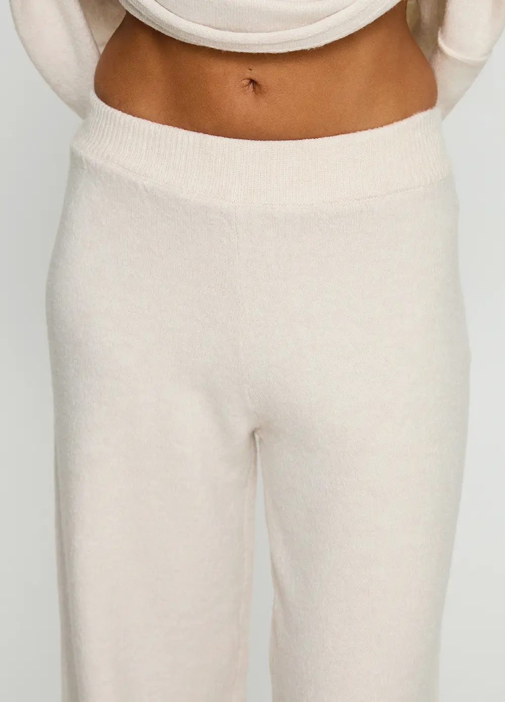 Bekki Wide Leg Knit Pant Oat