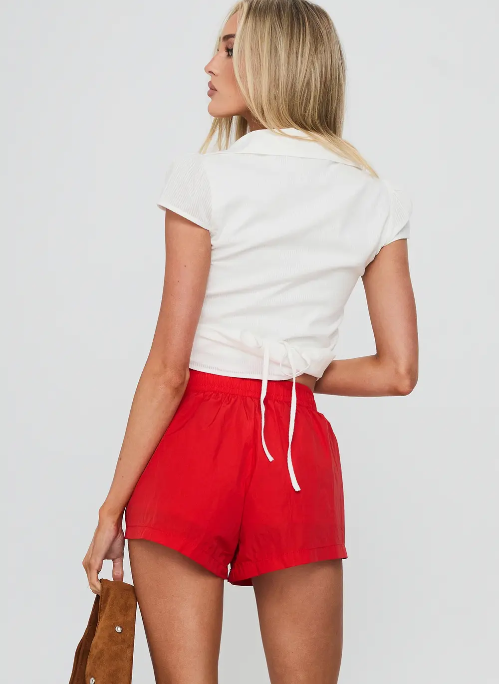 Borderline Track Short Red / White