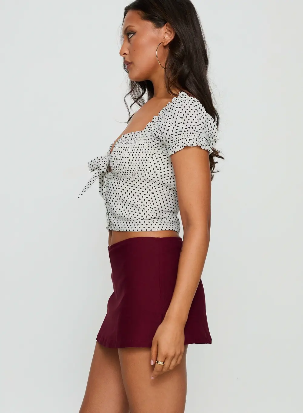 Can't Sleep Skort Burgundy