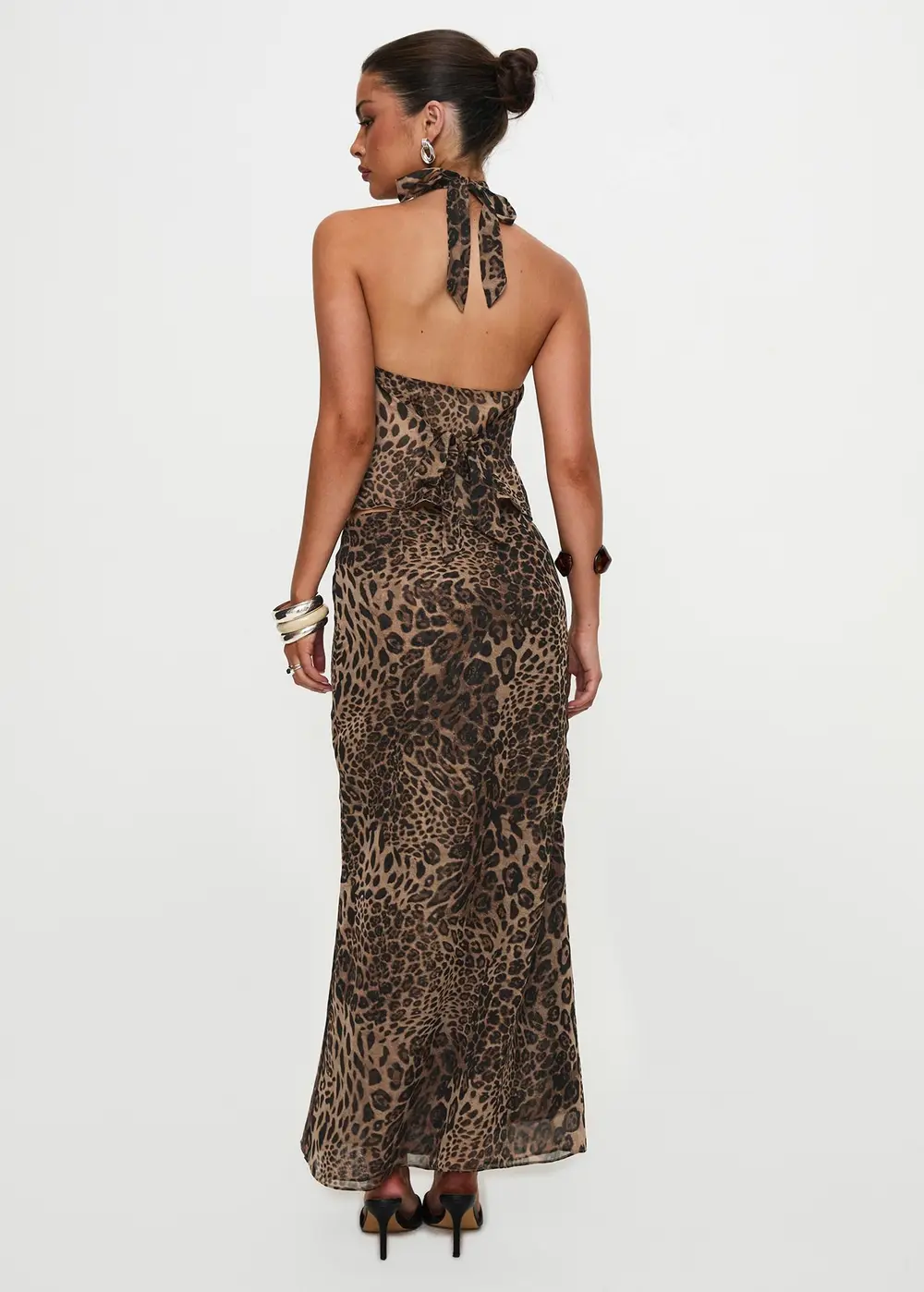 Eleganza Maxi Skirt Leopard