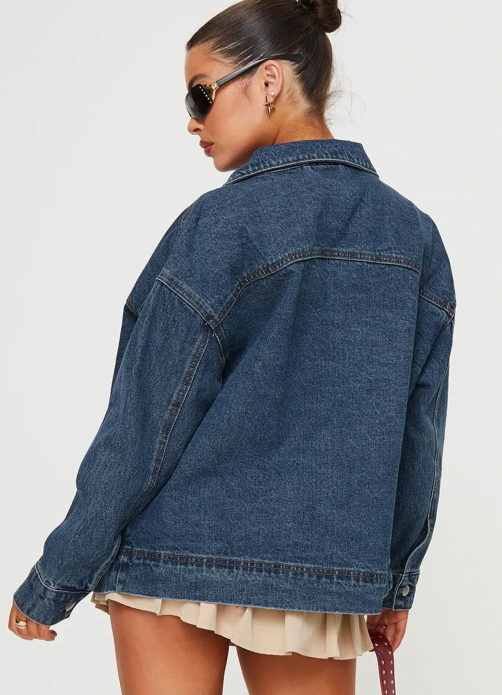 Goldsmith Denim Bomber Jacket Mid Wash