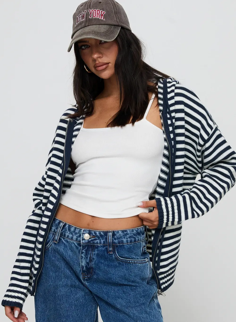 Brienna Zip Jacket Navy