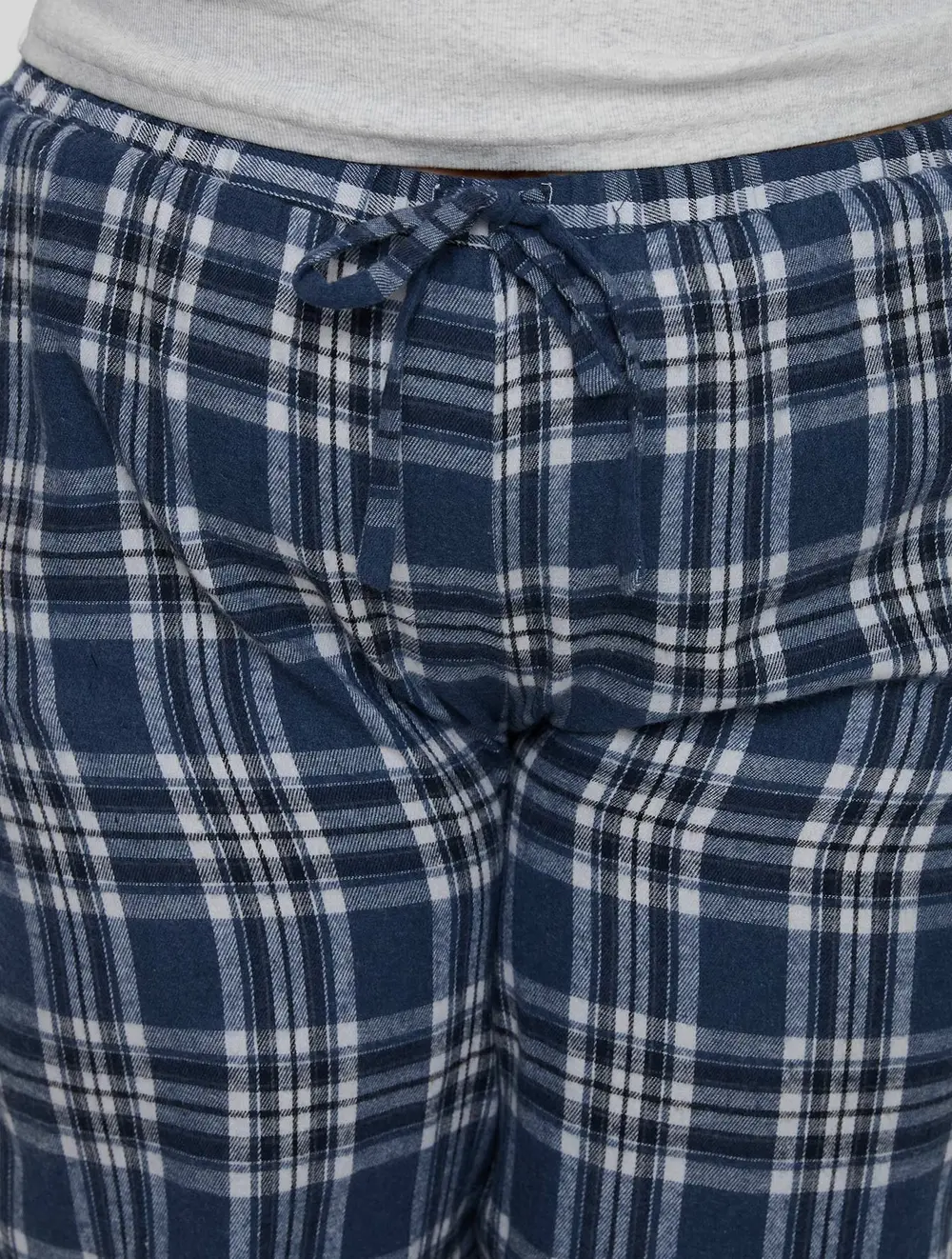 In The Morning Sleep Pant Blue Check Curve