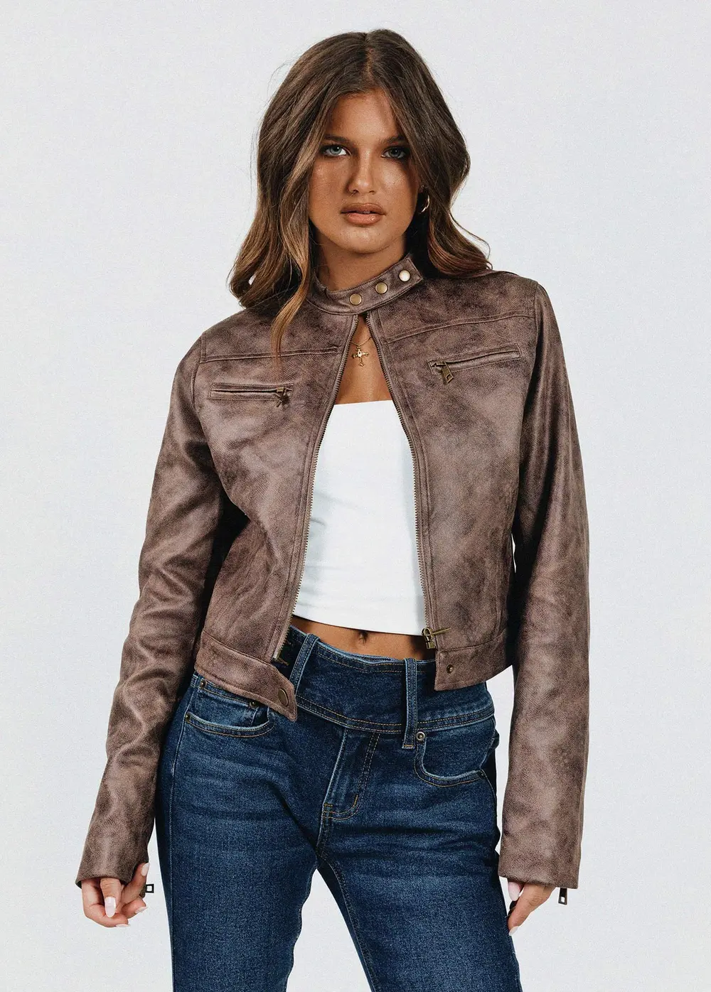 Bella Moto Jacket Chocolate