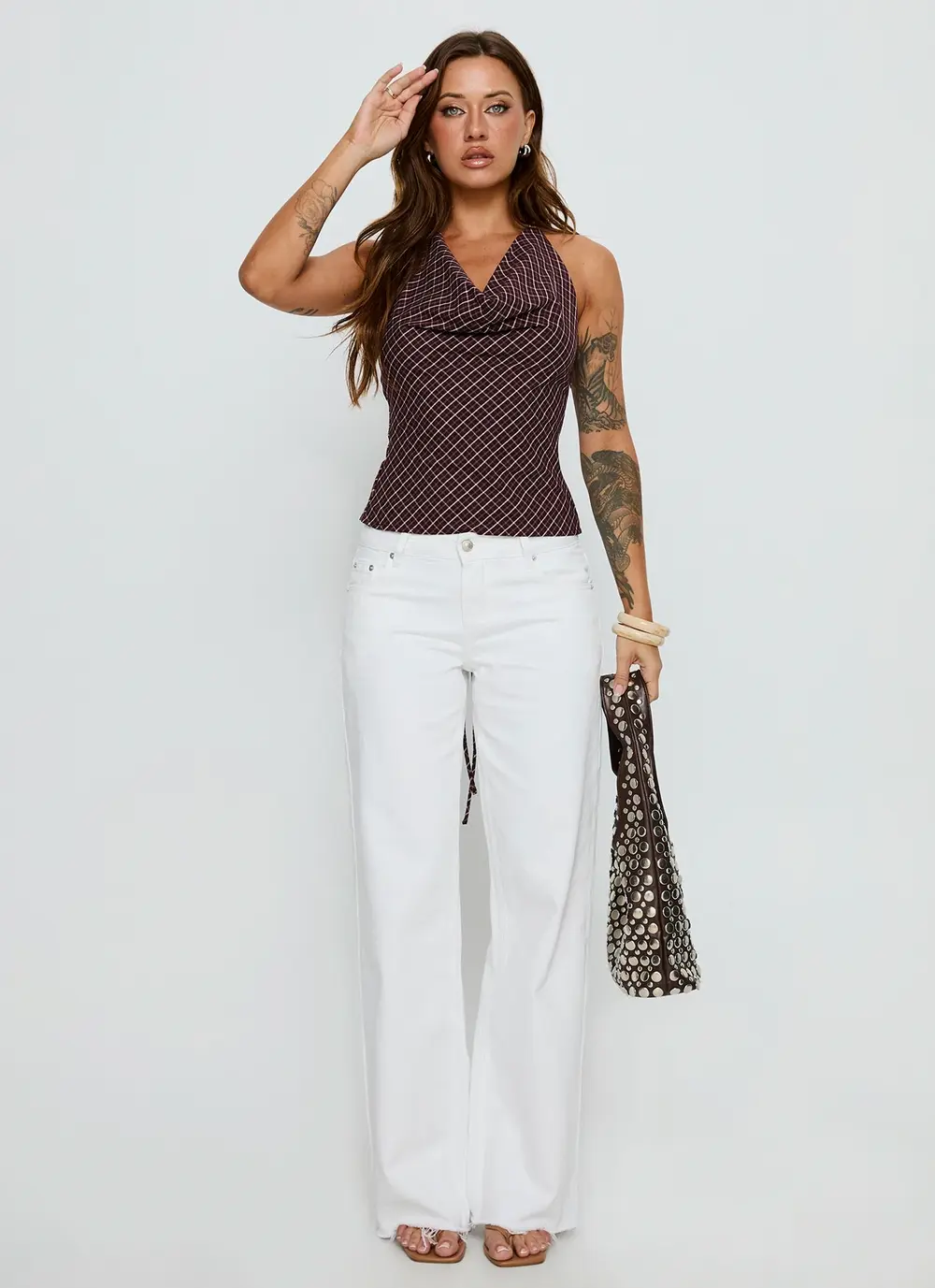 Sabryna Low Rise Straight Leg Jeans White
