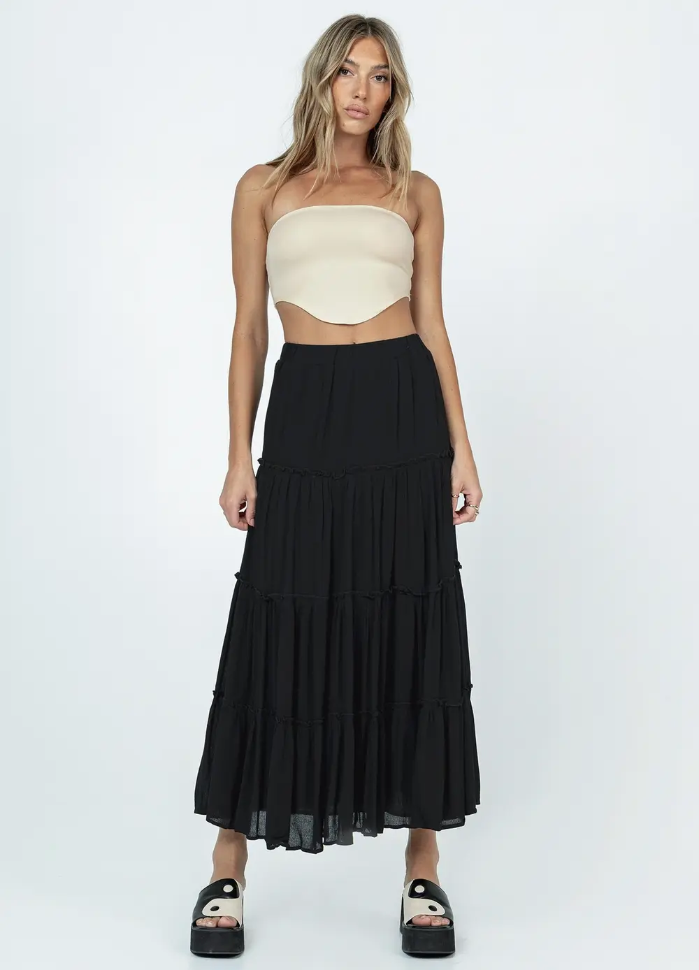 Miriah Maxi Skirt Black