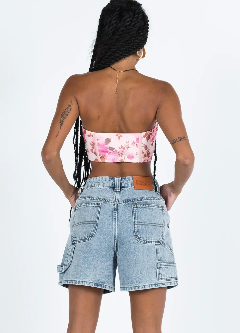 Lou Carpenter Denim Shorts Light Wash Lower Impact