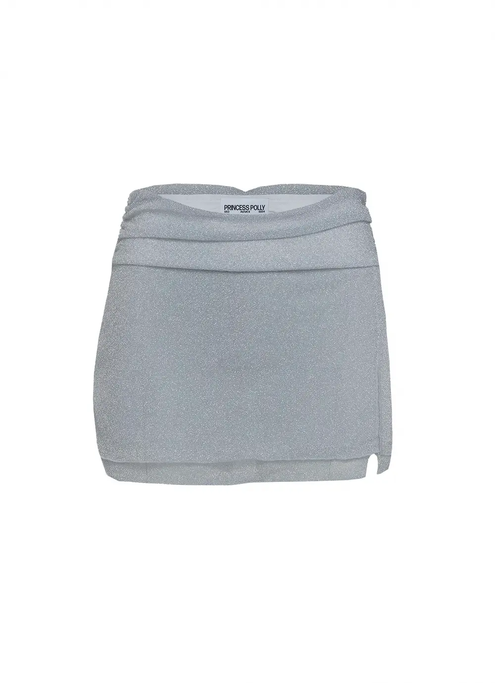Flattered Shimmer Mini Skirt Silver