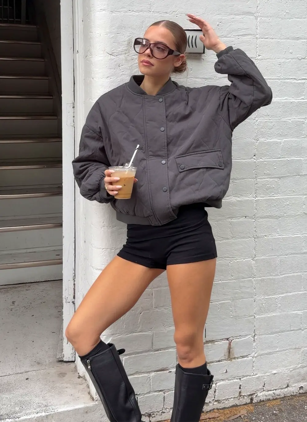 Baseline Low Rise Rib Shorts Black